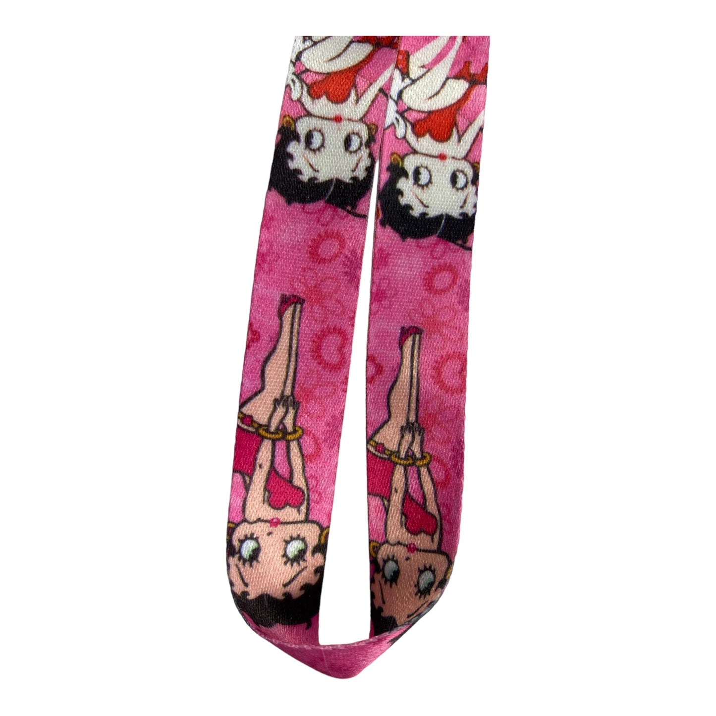 Arlo Wear Classic Cartoon Character Betty Boop Pink Diva Lanyard Keychain ID Badge Holder