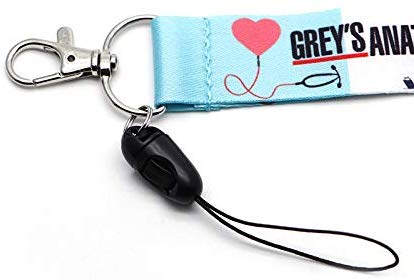 Arlo Wear Grey’s Anatomy Medical Television Series Cartoon Style Lanyard Keychain ID Badge Holder