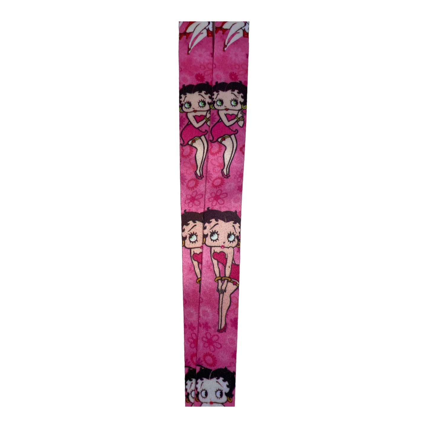 Arlo Wear Classic Cartoon Character Betty Boop Pink Diva Lanyard Keychain ID Badge Holder