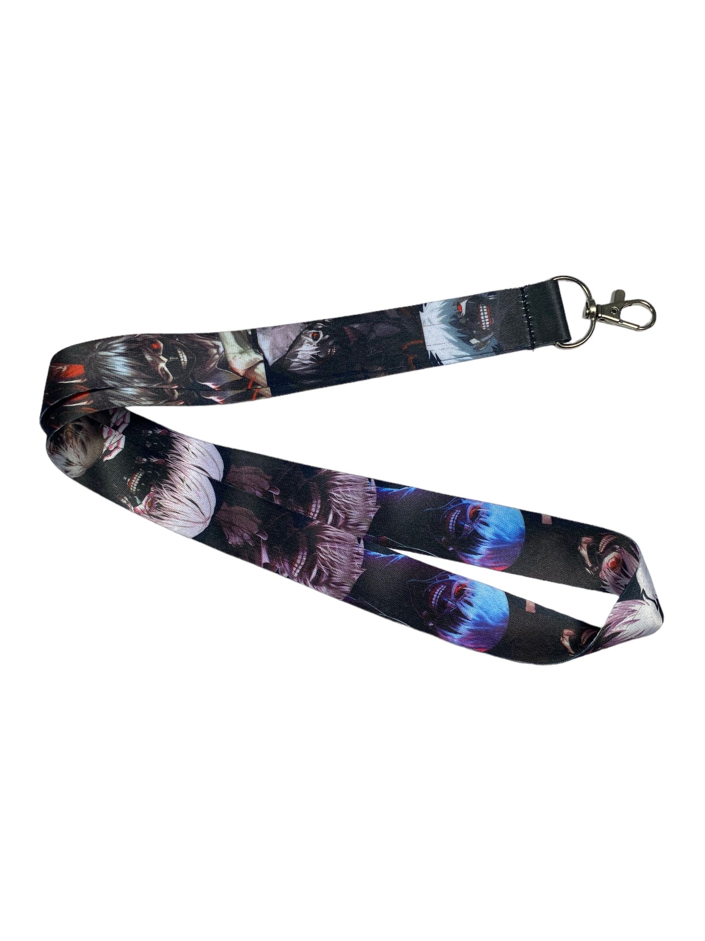 Arlo Wear Tokyo Ghoul Blue Black Character Anime Manga Character Lanyard Keychain ID Badge Holder