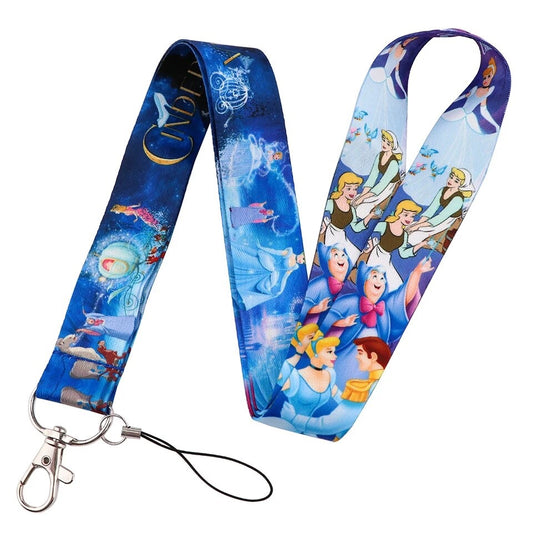 Arlo Wear Cinderella Princess Cartoon Movie Lanyard Keychain ID Badge Holder