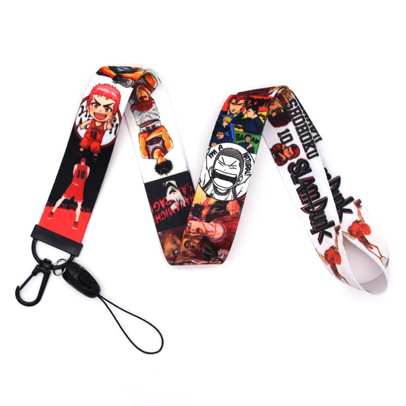 Arlo Wear Anime Manga Series Slam Dunk Characters Basketball Lanyard Keychain ID Badge Holder