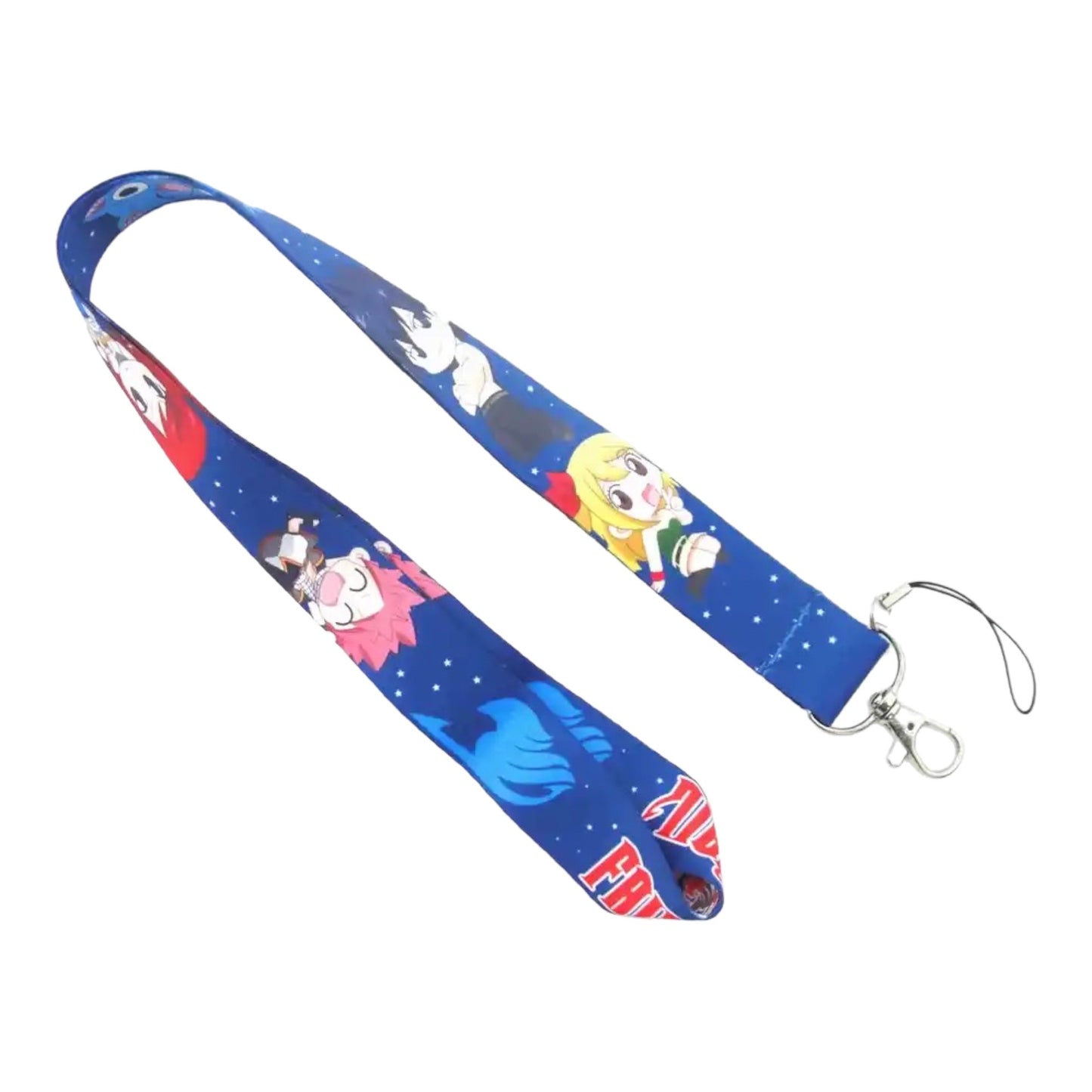 Arlo Wear Fairy Tail Anime Manga Series Characters Blue Lanyard Keychain ID Badge Holder