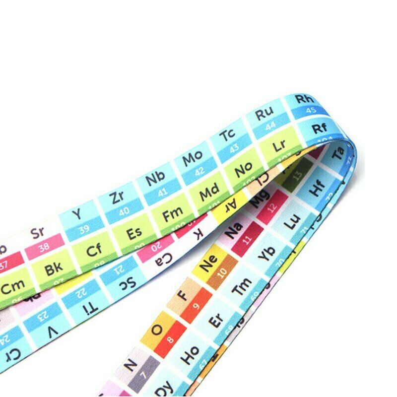 Arlo Wear Chemistry Periodic Table of Elements Science Class Teacher Lanyard Keychain ID Badge Holder