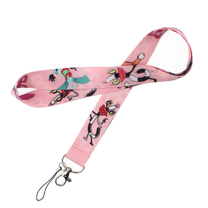 Arlo Wear Aaahh!!! Real Monsters Animated Cartoon Character Television Series 90's Pink Lanyard Keychain ID Badge Holder