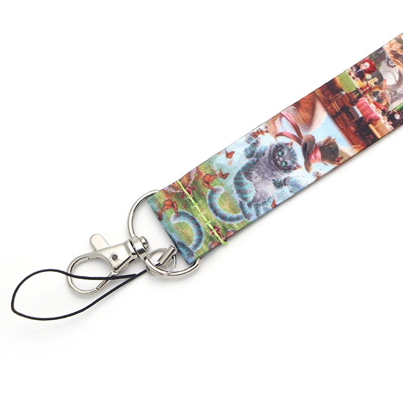 Arlo Wear Alice in Wonderland Storybook Movie Character Mad Hatter Lanyard Keychain ID Badge Holder