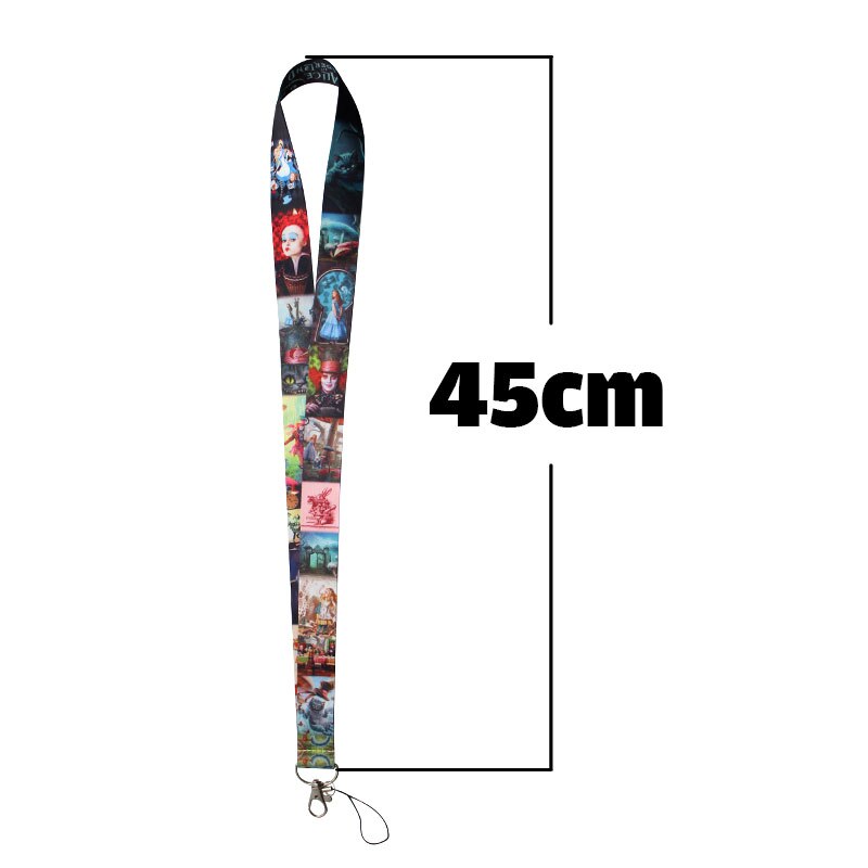 Arlo Wear Alice in Wonderland Storybook Movie Character Mad Hatter Lanyard Keychain ID Badge Holder