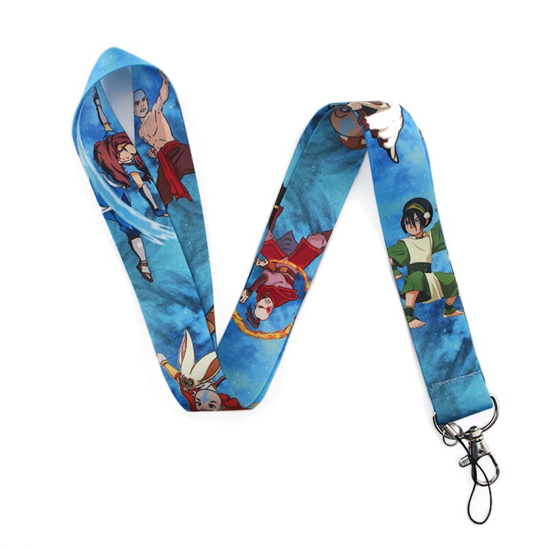 Arlo Wear Avatar The Last Airbender Cartoon Animated Movie Design Characters Blue Lanyard Keychain Id Badge Holder