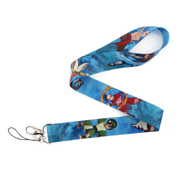 Arlo Wear Avatar The Last Airbender Cartoon Animated Movie Design Characters Blue Lanyard Keychain Id Badge Holder