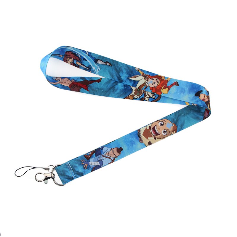 Arlo Wear Avatar The Last Airbender Cartoon Animated Movie Design Characters Blue Lanyard Keychain Id Badge Holder