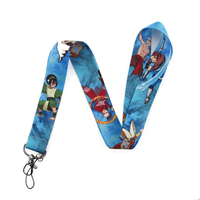 Arlo Wear Avatar The Last Airbender Cartoon Animated Movie Design Characters Blue Lanyard Keychain Id Badge Holder