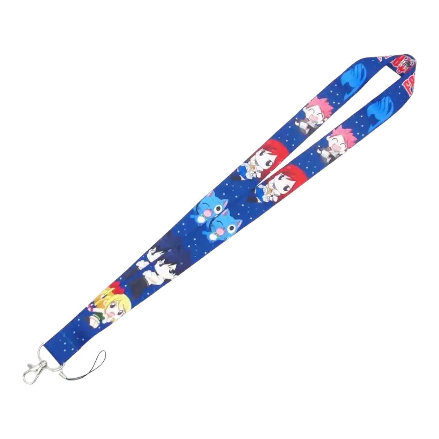 Arlo Wear Fairy Tail Anime Manga Series Characters Blue Lanyard Keychain ID Badge Holder