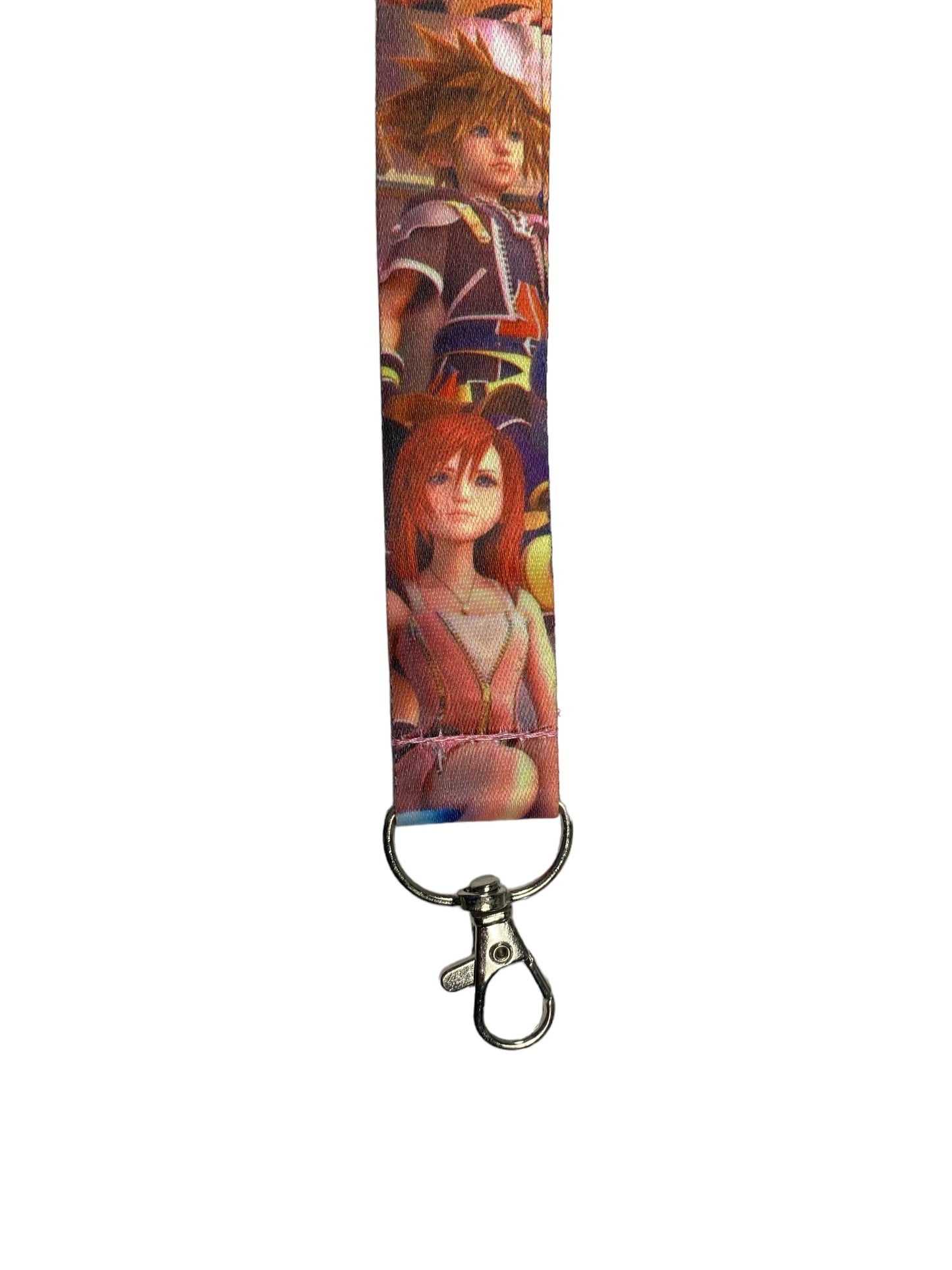 Arlo Wear Kingdom Hearts Sora Keyblade Characters Lanyard Keychain ID Badge Holder