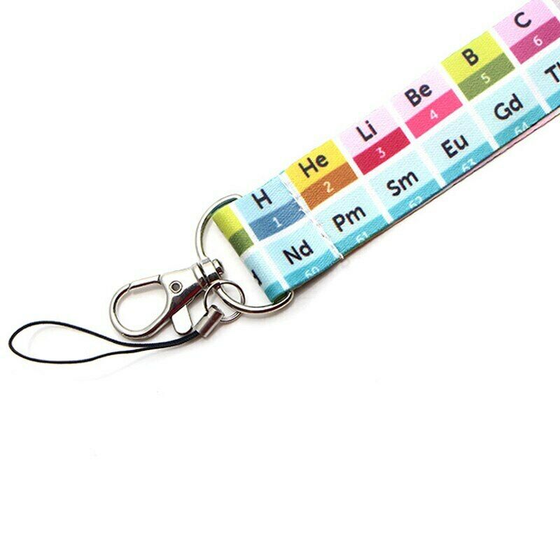 Arlo Wear Chemistry Periodic Table of Elements Science Class Teacher Lanyard Keychain ID Badge Holder