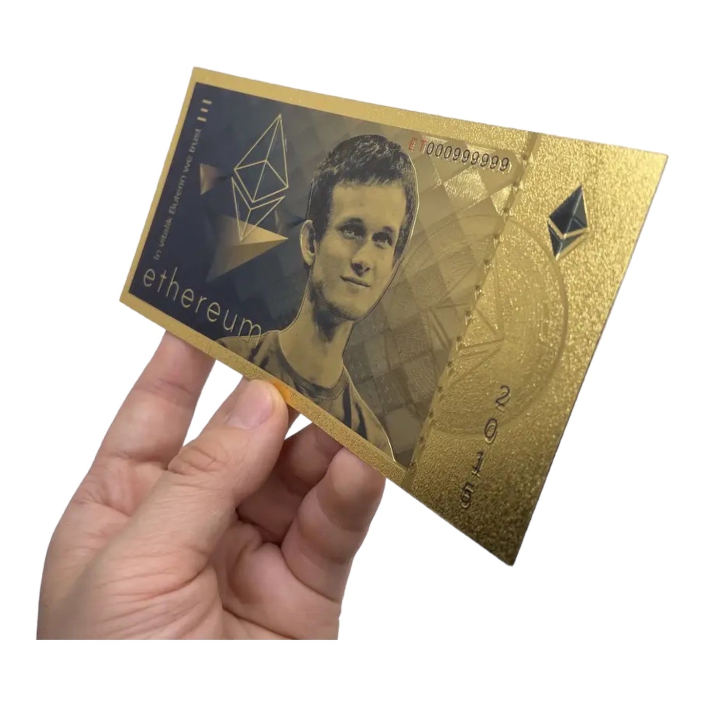 Arlo Wear Ethereum Cryptocurrency Collectible Gold Foil Commemorative Novelty Bill