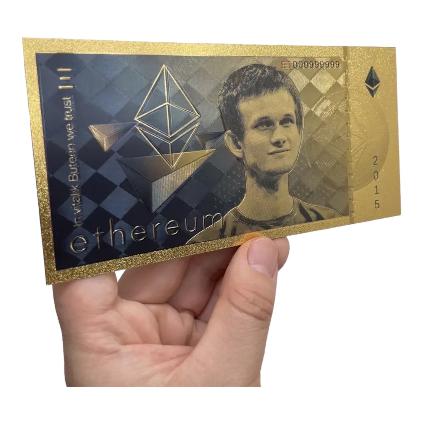 Arlo Wear Ethereum Cryptocurrency Collectible Gold Foil Commemorative Novelty Bill