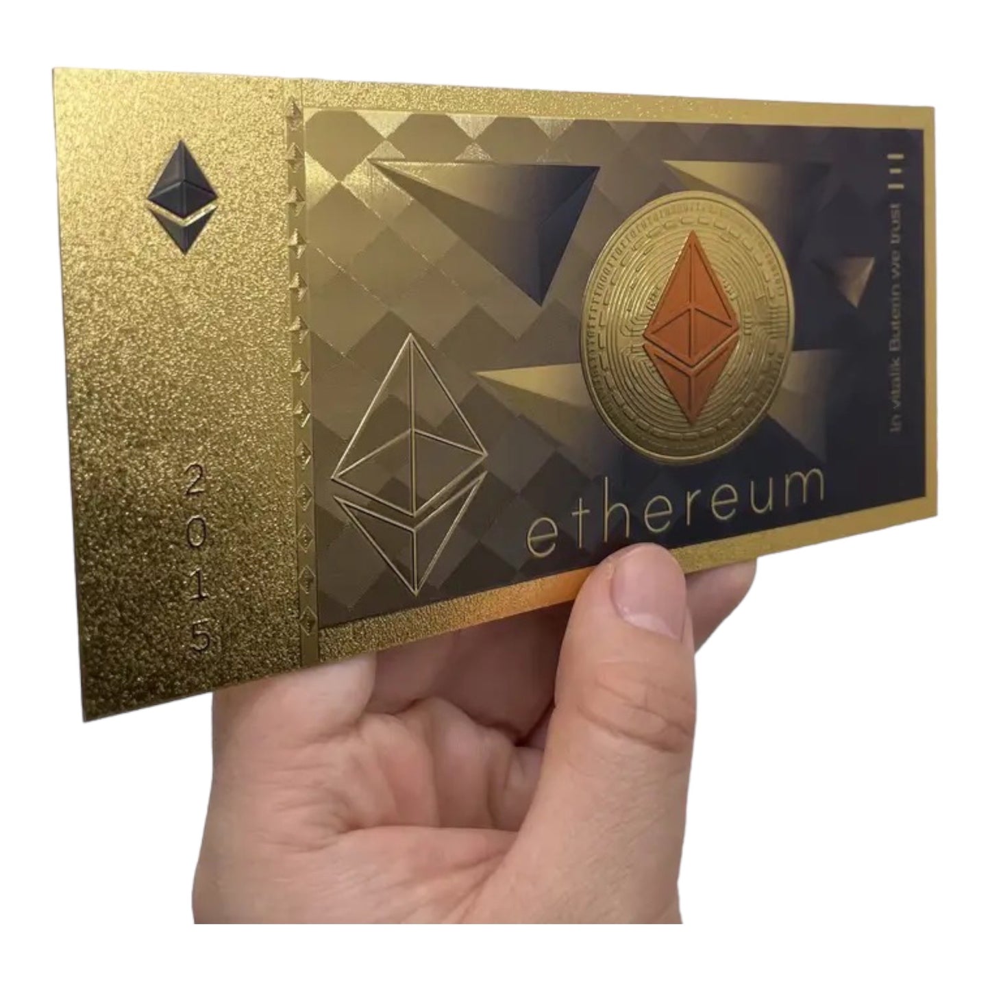 Arlo Wear Ethereum Cryptocurrency Collectible Gold Foil Commemorative Novelty Bill