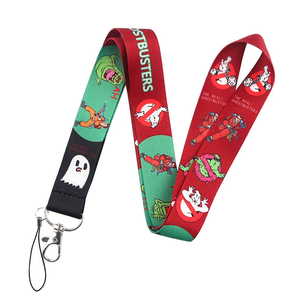 Arlo Wear Ghostbusters Slimer Animated Design Red Green Lanyard Keychain ID Badge Holder