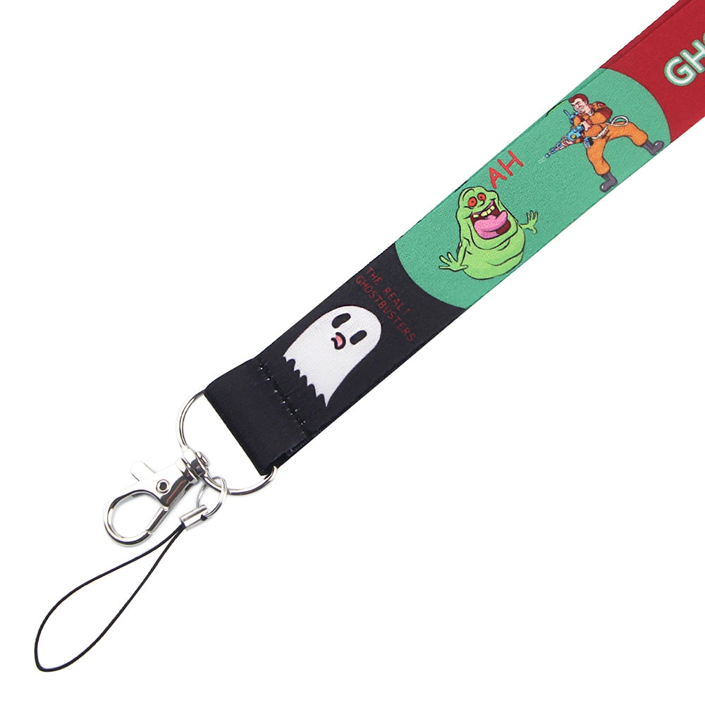 Arlo Wear Ghostbusters Slimer Animated Design Red Green Lanyard Keychain ID Badge Holder