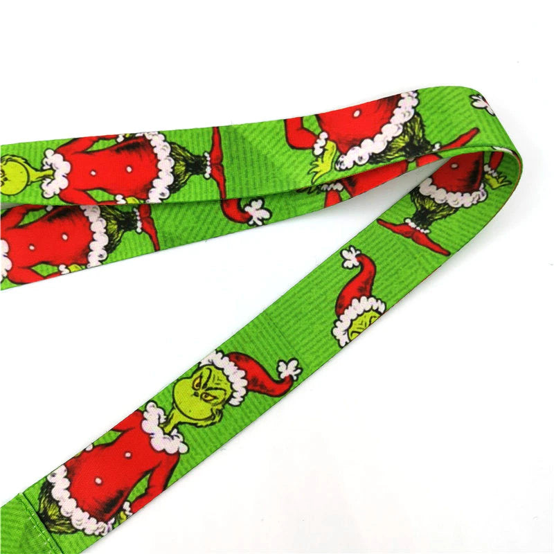 Arlo Wear Dr. Seuss Children's Story Book Character The Grinch Who Stole Christmas Green Lanyard Keychain ID Badge Holder