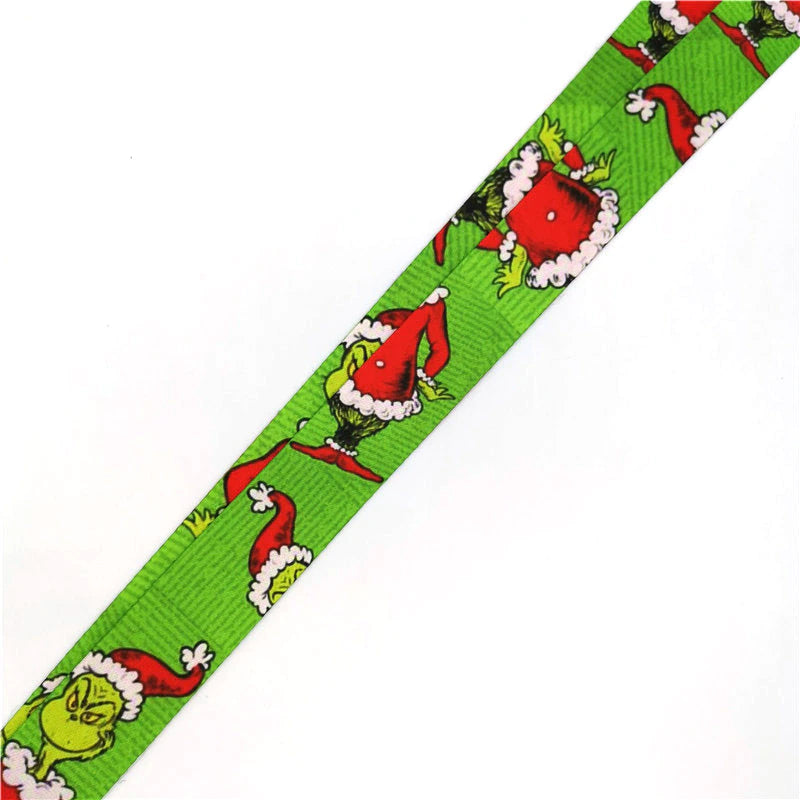 Arlo Wear Dr. Seuss Children's Story Book Character The Grinch Who Stole Christmas Green Lanyard Keychain ID Badge Holder