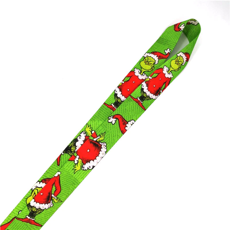 Arlo Wear Dr. Seuss Children's Story Book Character The Grinch Who Stole Christmas Green Lanyard Keychain ID Badge Holder