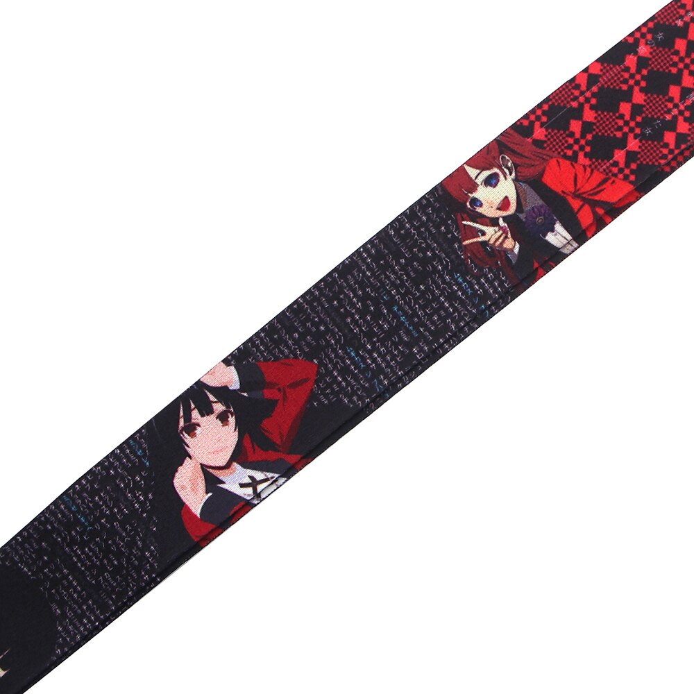 Arlo Wear Kakegurui Gambler's Abyss Anime Manga Characters Red Black Lanyard Keychain ID Badge Holder