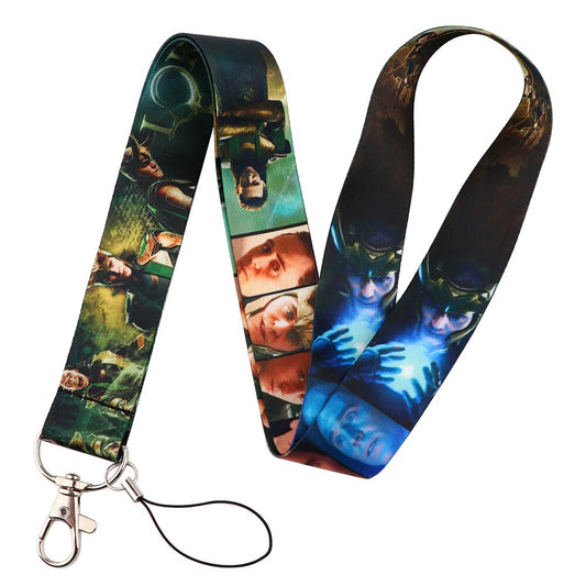 Arlo Wear Loki Thor Avengers Comic Book Villain Character Lanyard Keychain ID Badge Holder