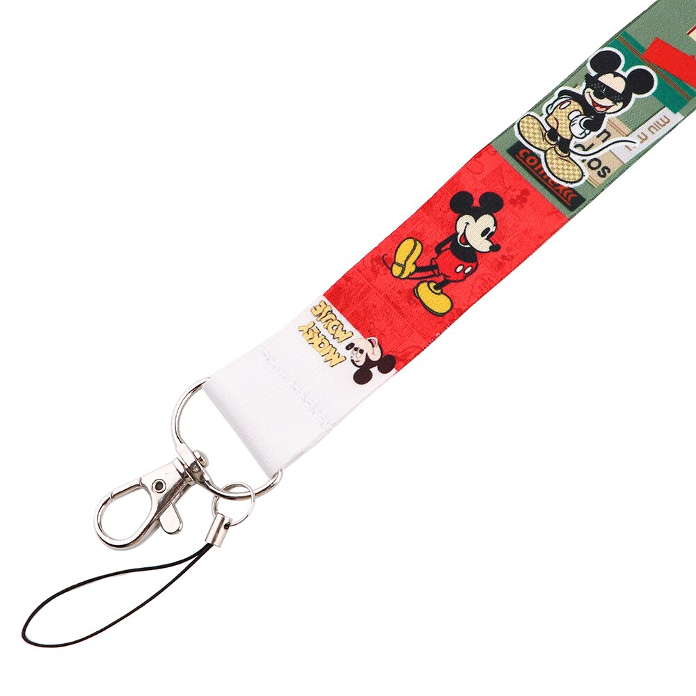 Arlo Wear Mickey Mouse Character Vintage Class Look Lanyard Keychain ID Badge Holder