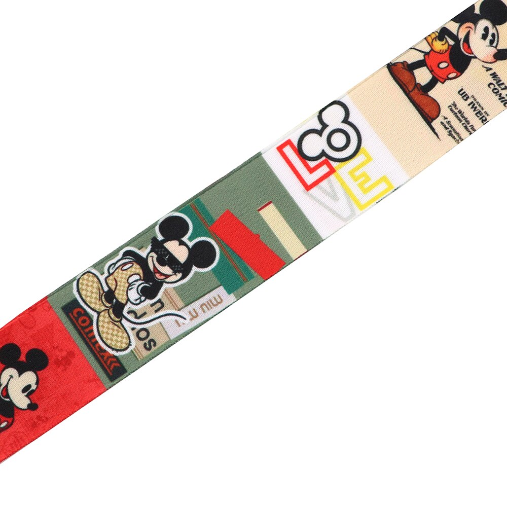 Arlo Wear Mickey Mouse Character Vintage Class Look Lanyard Keychain ID Badge Holder