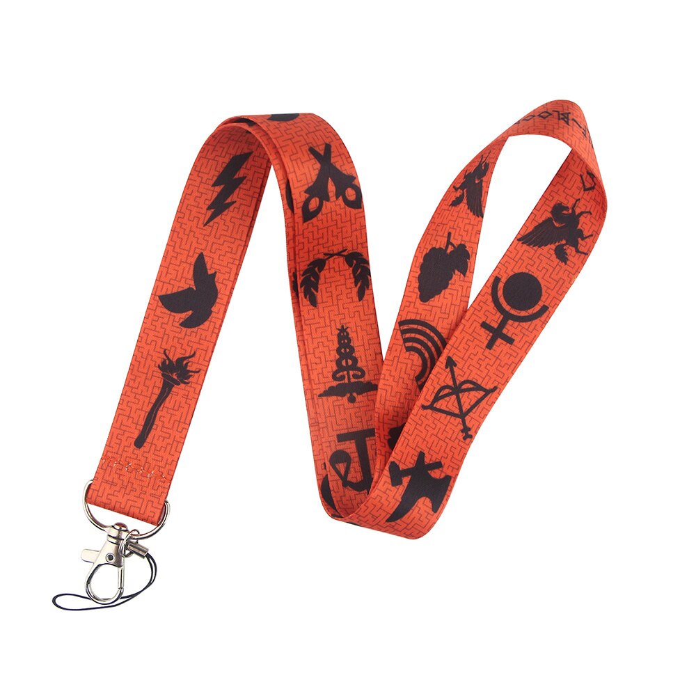 Arlo Wear Percy Jackson Camp Half-Blood Orange Book Series Movie Character Lanyard Keychain ID Badge Holder