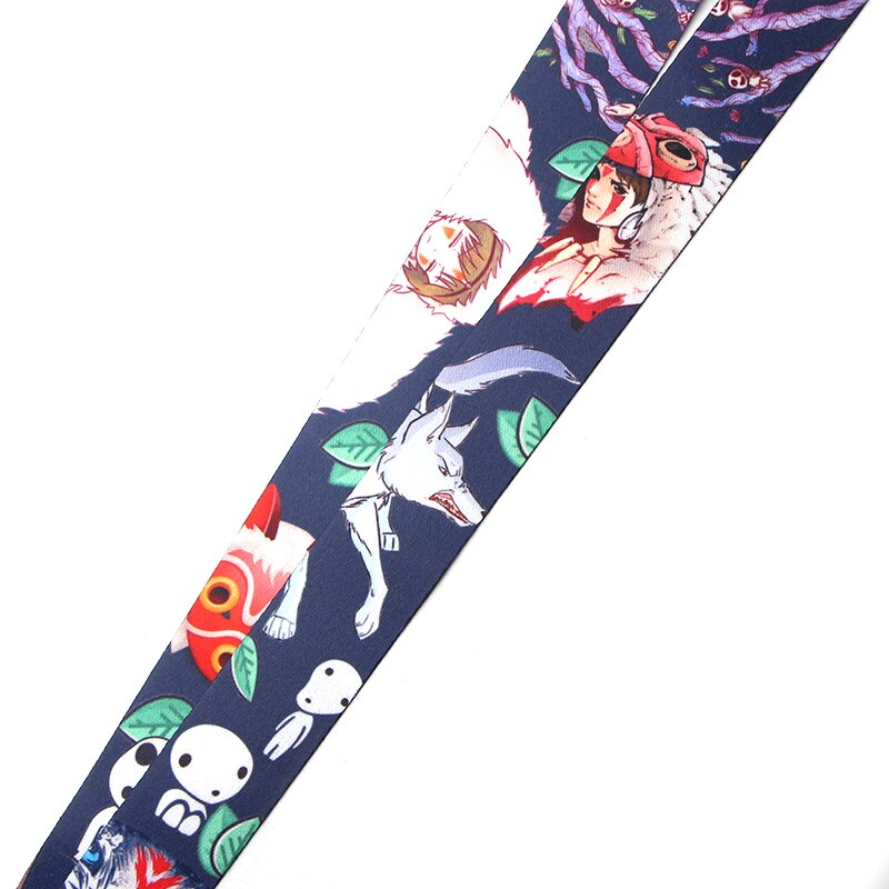 Arlo Wear Princess Mononoke Anime Manga Series Character Lanyard Keychain ID Badge Holder