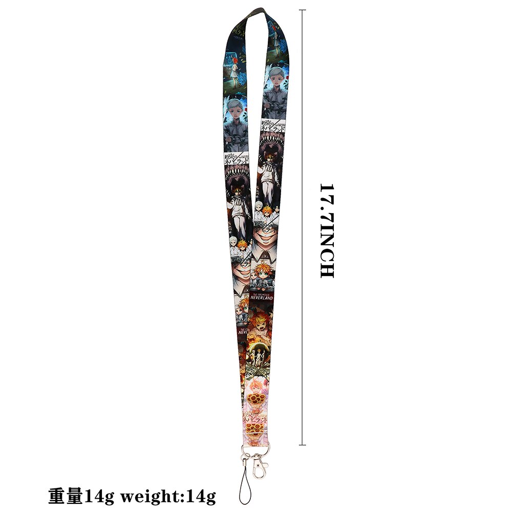 Arlo Wear The Promised Neverland Anime Manga Series Characters Lanyard Keychain ID Badge Holder