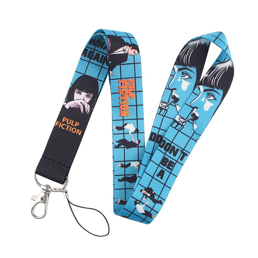 Arlo Wear Pulp Fiction Movie Character Blue Lanyard Keychain ID Badge Holder