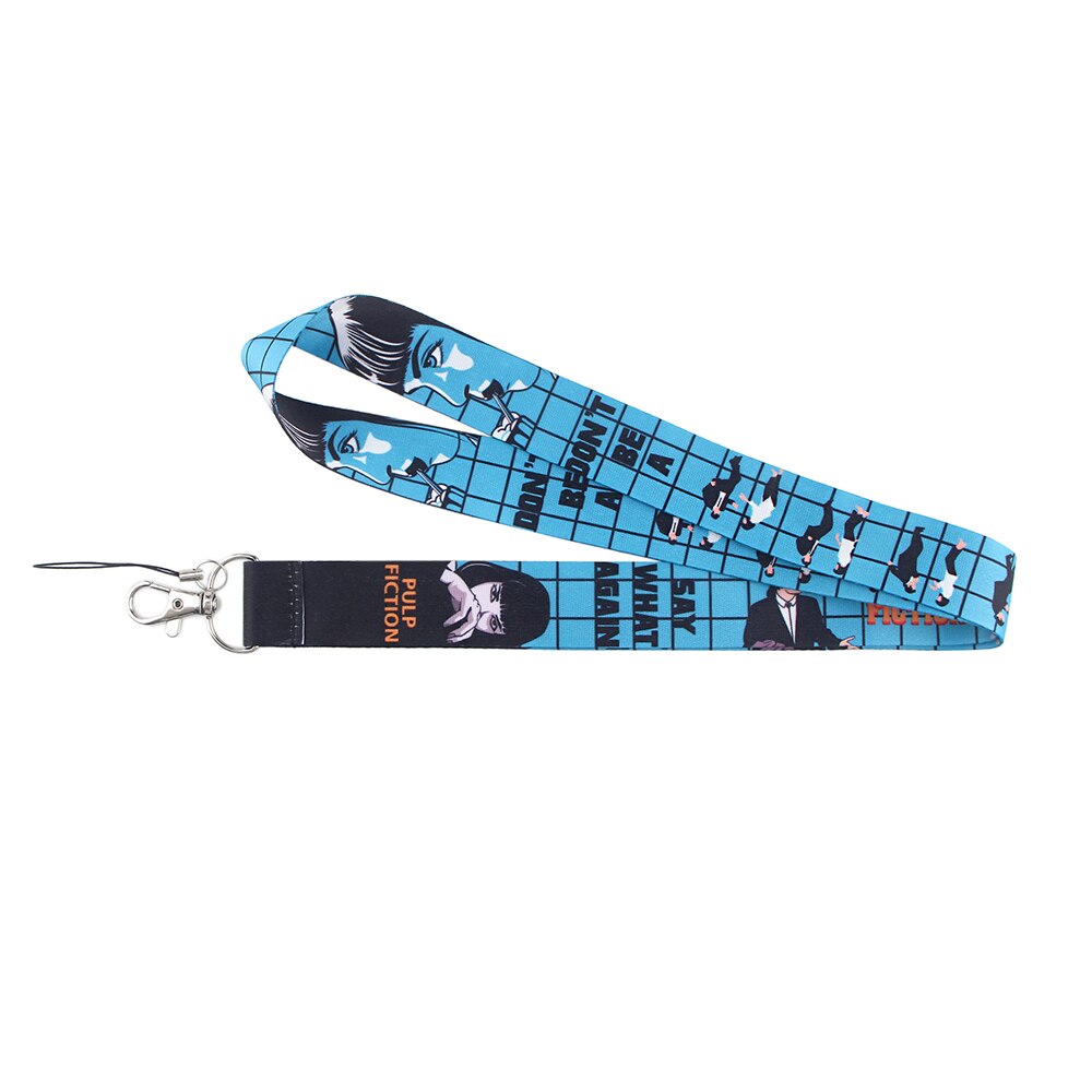 Arlo Wear Pulp Fiction Movie Character Blue Lanyard Keychain ID Badge Holder