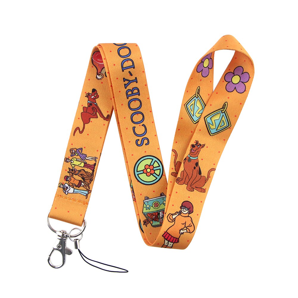 Arlo Wear Scooby Doo Mystery Machine Cartoon Character Dog Orange Lanyard Keychain ID Badge Holder