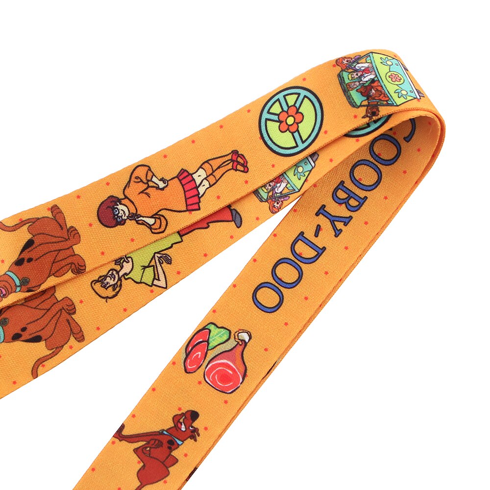 Arlo Wear Scooby Doo Mystery Machine Cartoon Character Dog Orange Lanyard Keychain ID Badge Holder