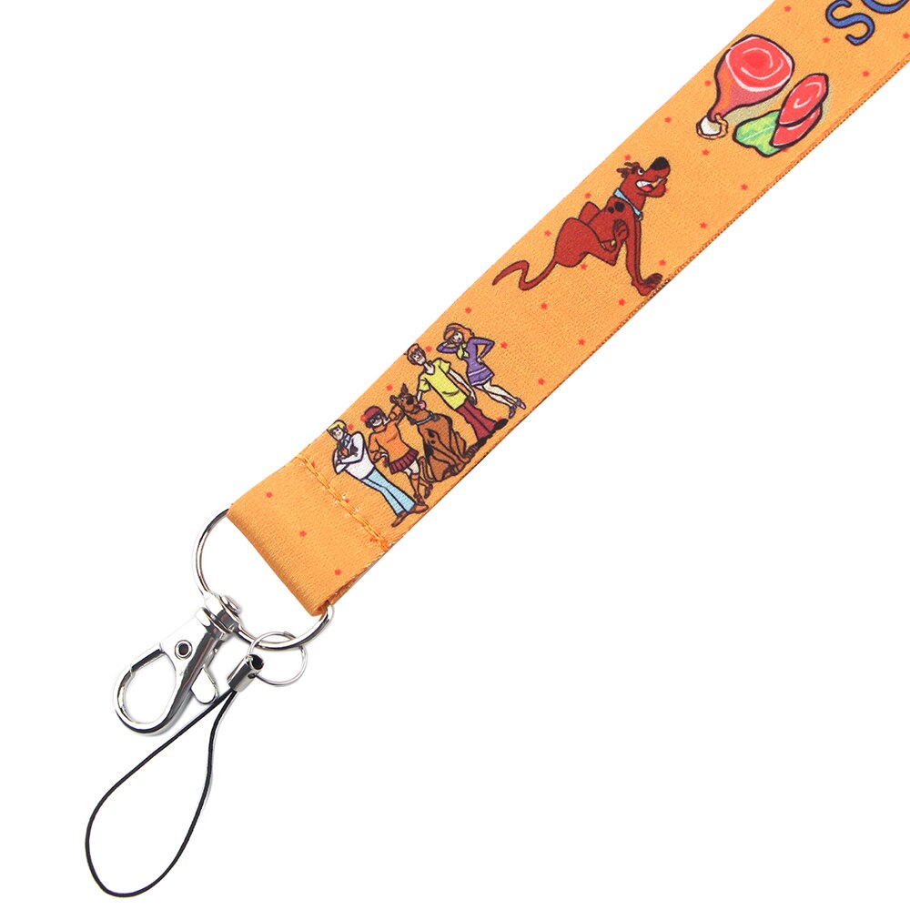 Arlo Wear Scooby Doo Mystery Machine Cartoon Character Dog Orange Lanyard Keychain ID Badge Holder