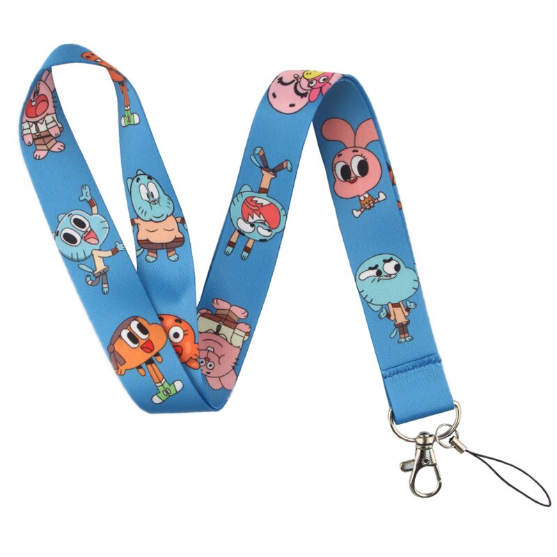 Arlo Wear The Amazing World of Gumball Cartoon Character Television Series Blue Lanyard Keychain Id Badge Holder