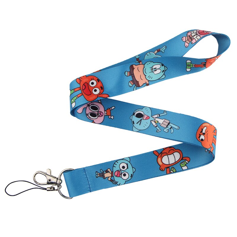 Arlo Wear The Amazing World of Gumball Cartoon Character Television Series Blue Lanyard Keychain Id Badge Holder