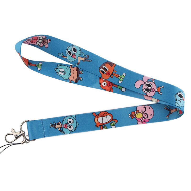 Arlo Wear The Amazing World of Gumball Cartoon Character Television Series Blue Lanyard Keychain Id Badge Holder