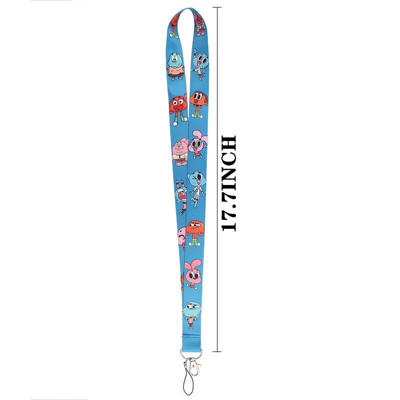 Arlo Wear The Amazing World of Gumball Cartoon Character Television Series Blue Lanyard Keychain Id Badge Holder