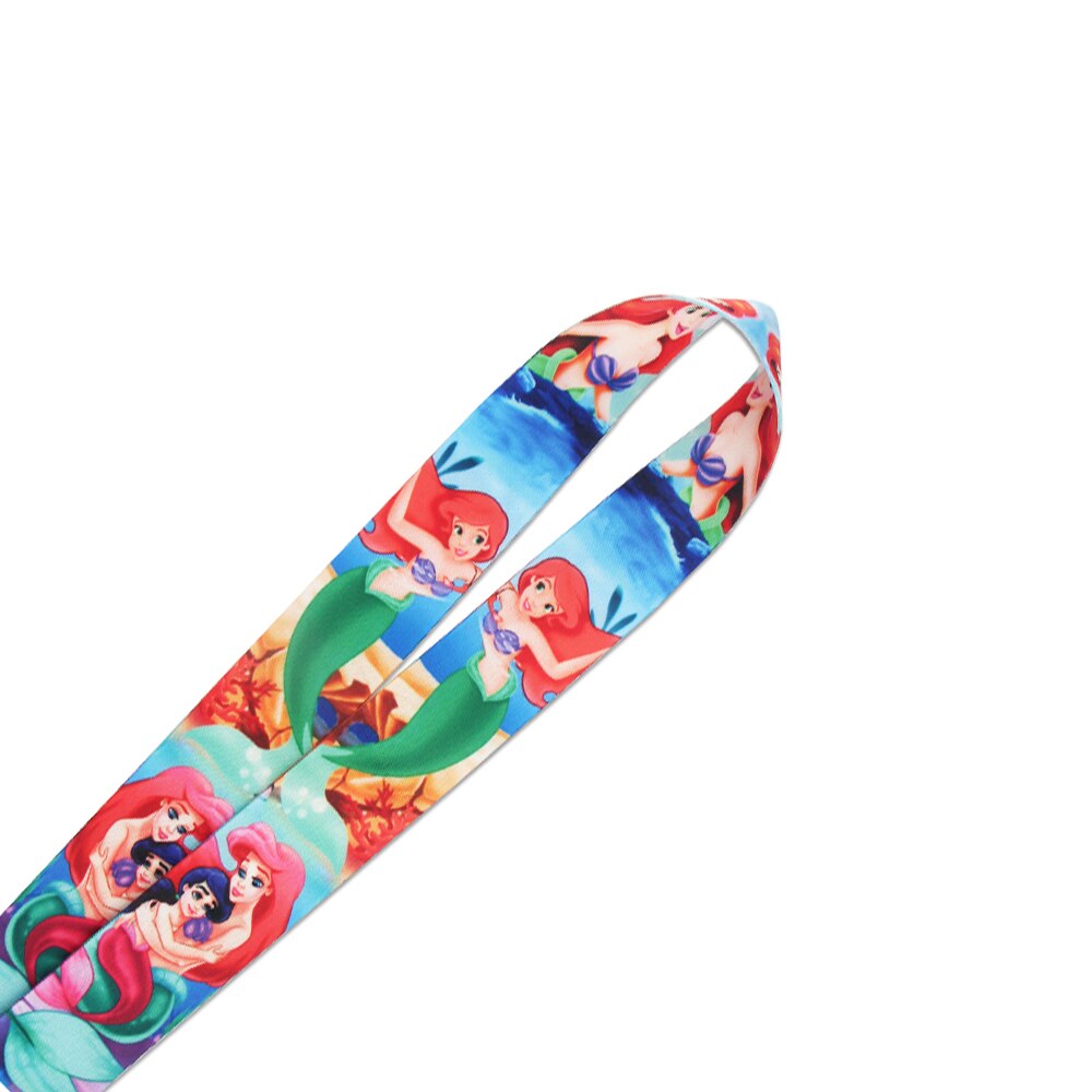 Arlo Wear The Little Mermaid Princess Ariel Sea Cartoon Movie Lanyard Keychain ID Badge Holder